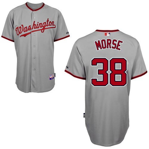 Fashion Washington Nationals 38 Michael Morse Grey Cool Base MLB Jersey Baseball MLB Jerseys
